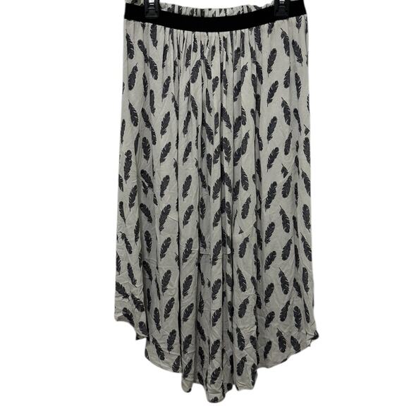 H&M Skirt Womens Size 6 Leaf Print Boho Bohemian Earthy - Picture 2 of 7